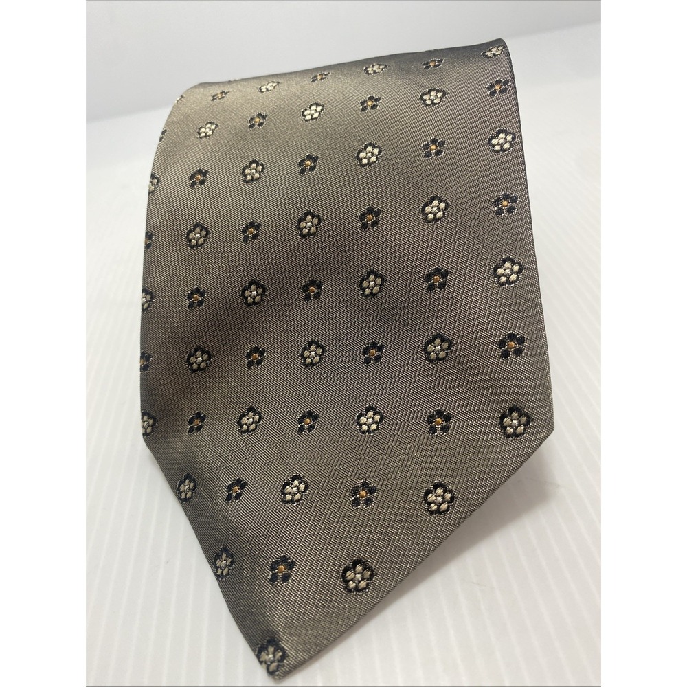 Hilditch & Key London Saks Fifth Avenue Dark Brown Mens Silk Tie Luxury T28